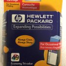 Genuine OEM HP 49 Economy Tri-color 51649G Color Inkjet Cartridge