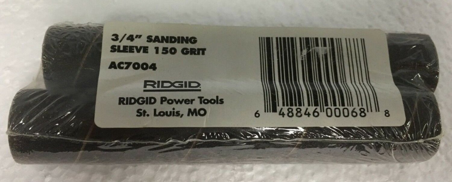 Ridgid 2Pack 3/4" Fine Sanding Sleeves 150 Grit AC7004