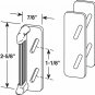 Prime-Line Products K-5004 Spring Type Screen Door Strike Plate, Black
