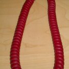 9' Foot Red Coiled Telephone Phone Handset Cord