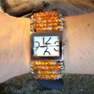 Orange Safety Pin Watch