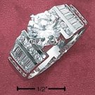 CUBIC ZIRCONIA RING 7.5 MM (SR-1775)