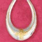 TWO-TONE ETCHED FLOWER HOOPS (EA-3545)