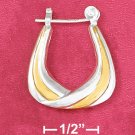 TWO-TONE TREE STRAND HOOPS (EA-3536)
