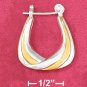 TWO-TONE TREE STRAND HOOPS (EA-3536)