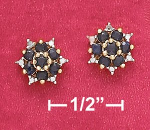 SAPPHIRE POST EARRINGS (EA-3466)
