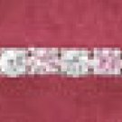 CLEAR AND PINK ROUND CZ BRACELET (BR-2505)