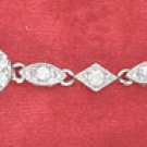 4X6 MM OVAL PINK CZ BRACELET ( BR-2632)