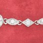 4X6 MM OVAL PINK CZ BRACELET ( BR-2632)