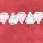 PINK AND CLEAR 4MM TRILLION CZS BRACELET (BR-2636
