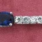 BLUE AND CLEAR CZ BRACELET ( BR-2271)