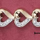 ILLUSION HEART LINK BRACELET (BR-2171)