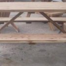 Nominal (1 3/4" thick) aromatic Eastern red cedar picnic table 6ft