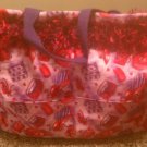 Handmade red hat ladies purse