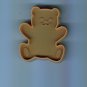 Old Vintage Plastic Hallmark Cookie Cutter Cutters Small Tan Teddy Bear with Handle locupst