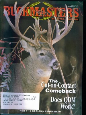 Buckmasters Whitetail Magazine September 2003 Gently Read Copy Back Issue
