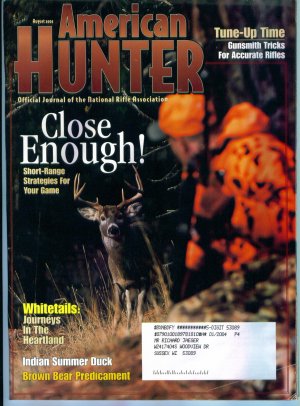 American Hunter August 2002 Gently Read Copy Back Issue