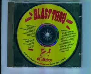 eGames Blast Thru Brick Busting Computer Game V1.3b Windows 95 98