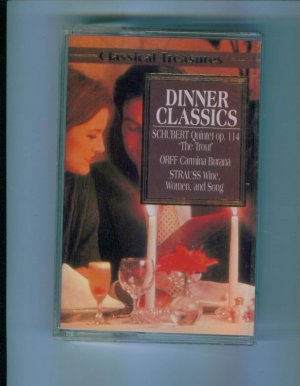 Classical Treasures Dinner Classics Cassette Classical Music