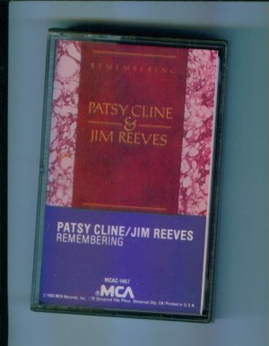 Patsy Cline & Jim Reeves Remembering Music Cassette Classic Country Leavin on Your Mind