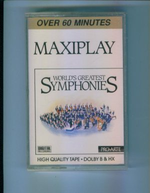 WORLD'S GREATEST SYMPHONIES Cassette Classical Music