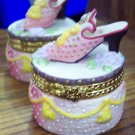 Sweet Porcelain Shoe Topped Trinket Box