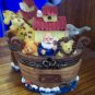 Cute Noah's Ark Trinket Box Bear, Lion, Giraffe and an Elephant