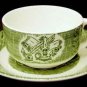 Vintage The Old Curiosity Shop Cup Mug Only Green Dinnerware Currier & Ives
