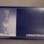 Cristal D'arques 14.5 CL Longchamp Crystal Champagne Flutes Glasses Stemware Set of 6  Original Box