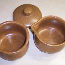 Mint Condition Covered Sugar & Creamer Set Western Stoneware Monmouth Ill location21