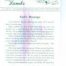 WEE LAMBS Volume 33 No. 38 September 22 1996 ~ Rod and Staff Publishers ~ Back Issue Leaflet
