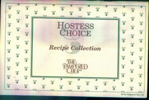 Hostess Choice Recipe Collection The Pampered Chef Cook Book Cookbook location102