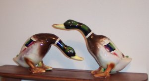 Lefton Duck Mallard Set ~ Lefton's Exclusive Japan