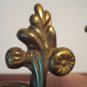 Vintage Antique Finish Brass Double Candle Stick Cottage French Country Candlestick locw20