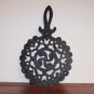 Wrought Iron Trivet Wall Art Decor Round Scalloped Edge locw20