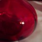 Elegant Hand Blown Red Clear Glass Pitcher Vintage Glassware Depression Era loc33