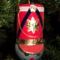 Rare Vintage Christmas Ornament Soldier Felt Foil Hat box3 ORN7