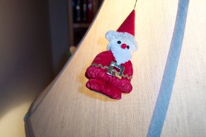 Vintage Paper Santa Ornament Old Ornaments Box3 ORN2