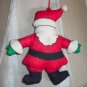 Vintage Stuffed Fabric Santa Ornament Old Ornaments