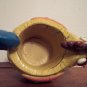 Vintage Crackle Painted Cartoon ROOSTER Bird Planter Whimsical Odditiy