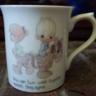 Precious Moments How Can Two Walk Together Except They Agree Coffee Cup Mug 1984
