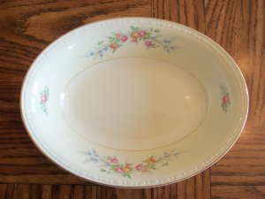 Homer Laughlin Eggshell Georgian Cashmere Oval Vegetable Bowl #G3391 China Dinnerware location18