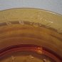 Vintage Amber Depression Glass Eagle Stars Patriotic ASHTRAY Retired Pressed Glass Box3