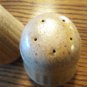Monmouth Pottery Mojave Pattern Line Salt & Pepper Shaker Set Western Stoneware locationO6
