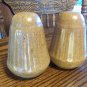 Monmouth Pottery Mojave Pattern Line Salt & Pepper Shaker Set Western Stoneware locationO6