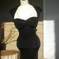Sexy BEBE Black Holiday Ruched Lace Dress sz. M