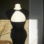Sexy BEBE Black Holiday Ruched Lace Dress sz. M