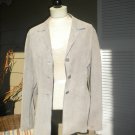 GIORGIO ARMANI Haute Couture Ultra Suede Blue Gray Jacket Sz. 8