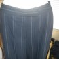 TAHARI Navy Blue Pinstripe Wide Leg Jacket Pants Suit 10 P