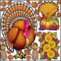 Thanksgiving Reusable Decal Stickers